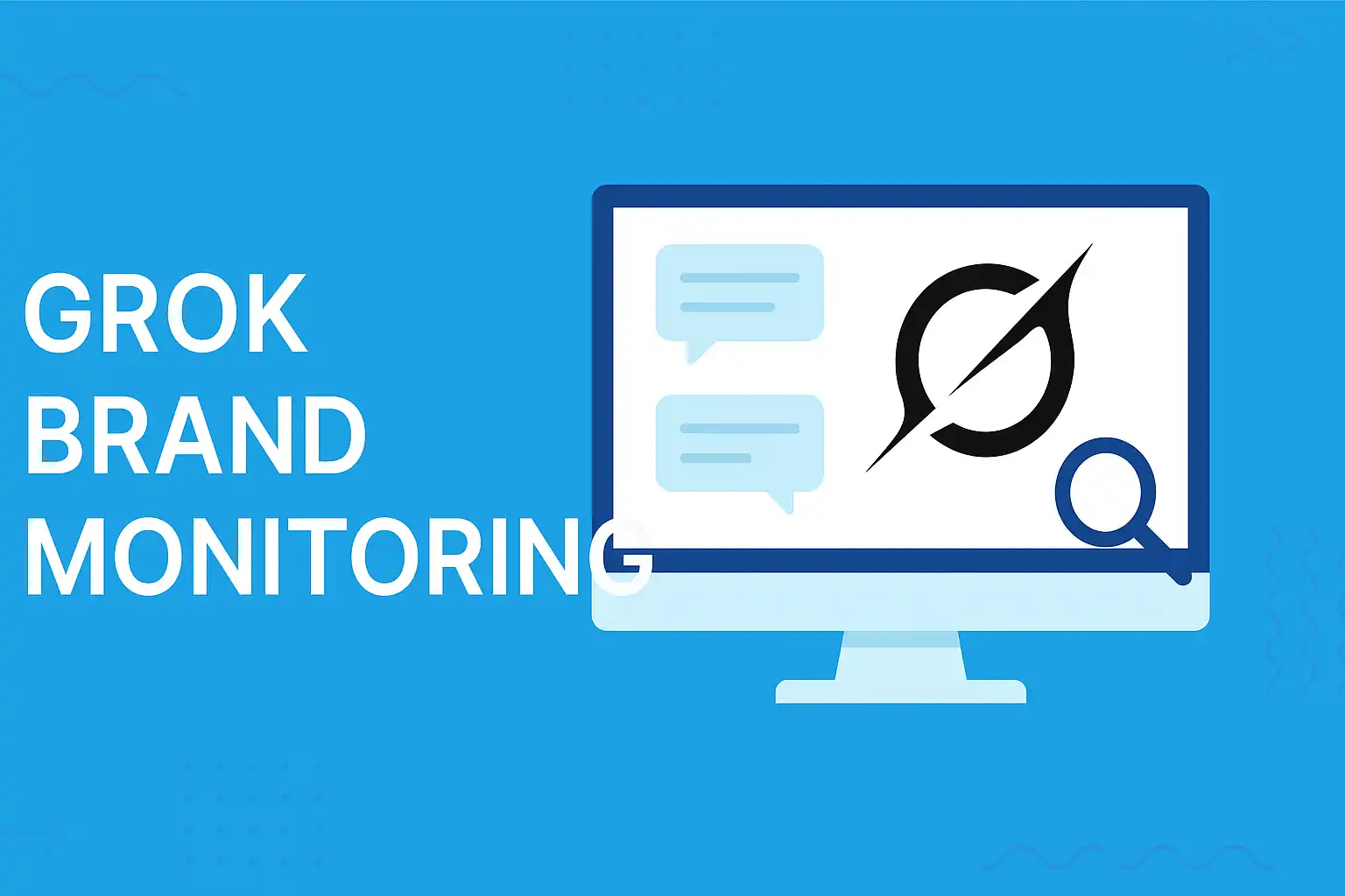 Grok brand monitoring illustration